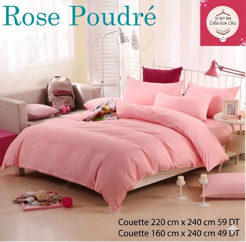 Couette Rose poudré