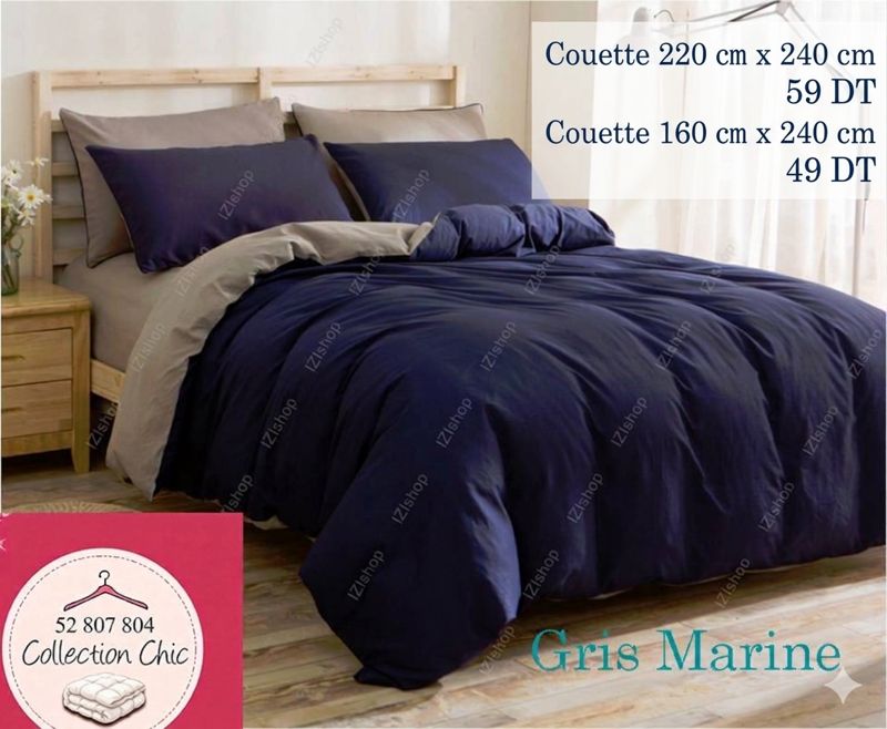 Couette Gris Marine